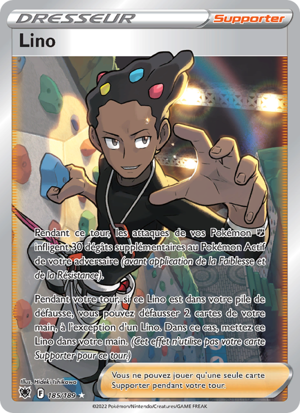 Lino 185 — Astres Radieux (French Pokémon TCG card)