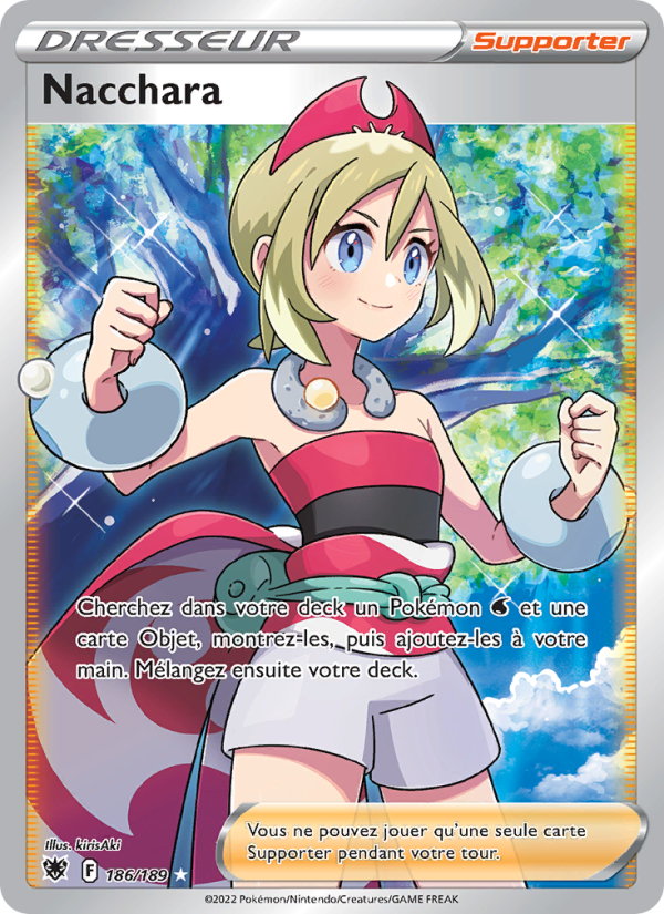 Nacchara 186 — Astres Radieux (French Pokémon TCG card)