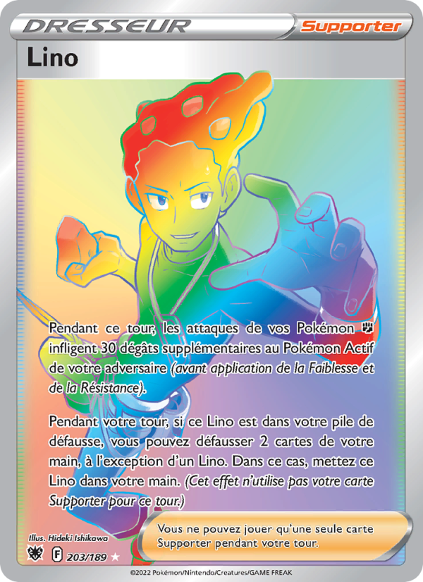 Lino 203 — Astres Radieux (French Pokémon TCG card)