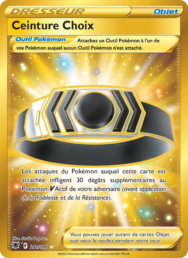 Ceinture Choix 211 — Astres Radieux (French Pokémon TCG card)