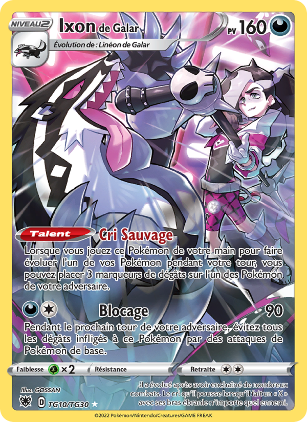 Ixon de Galar TG10 — Astres Radieux (French Pokémon TCG card)
