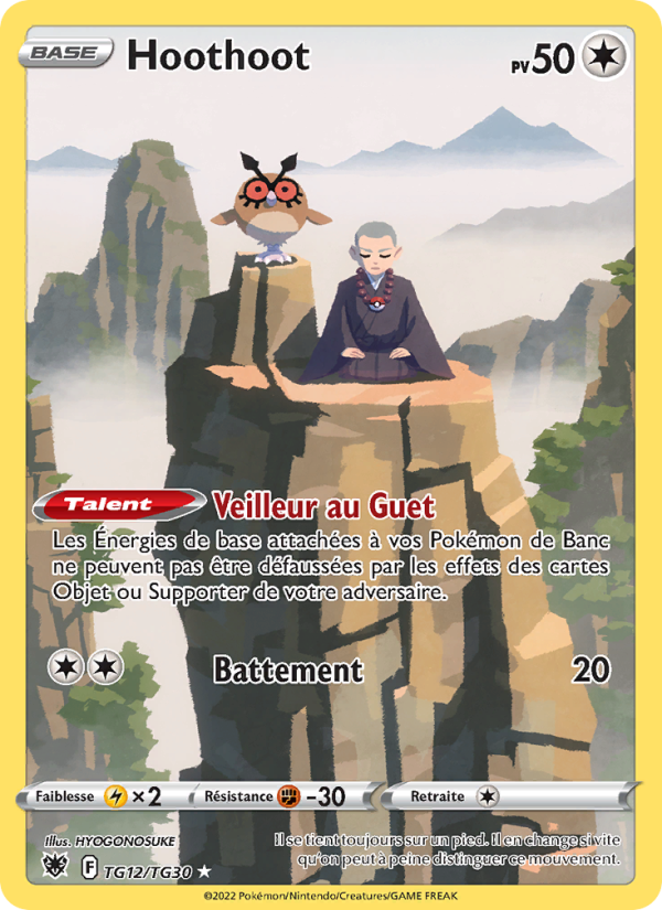 Hoothoot TG12 — Astres Radieux (French Pokémon TCG card)