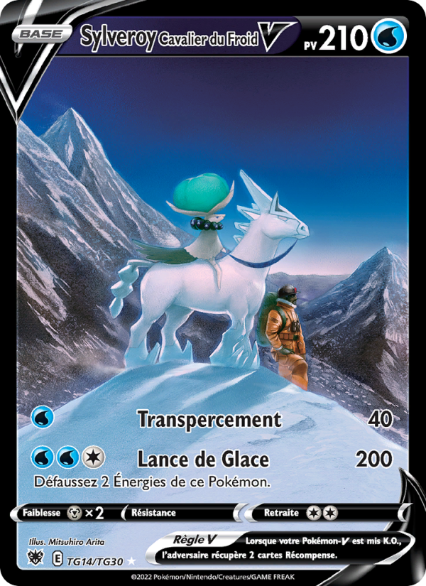 Sylveroy Cavalier du Froid V TG14 — Astres Radieux (French Pokémon TCG card)