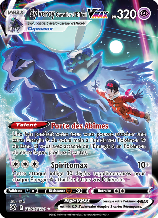 Sylveroy Cavalier d'Effroi VMAX TG18 — Astres Radieux (French Pokémon TCG card)