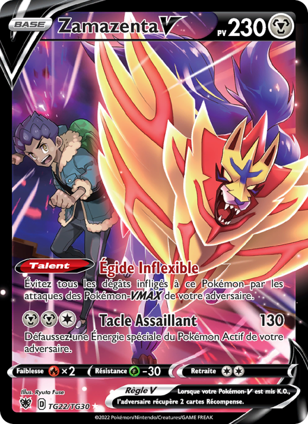 Zamazenta V TG22 — Astres Radieux (French Pokémon TCG card)