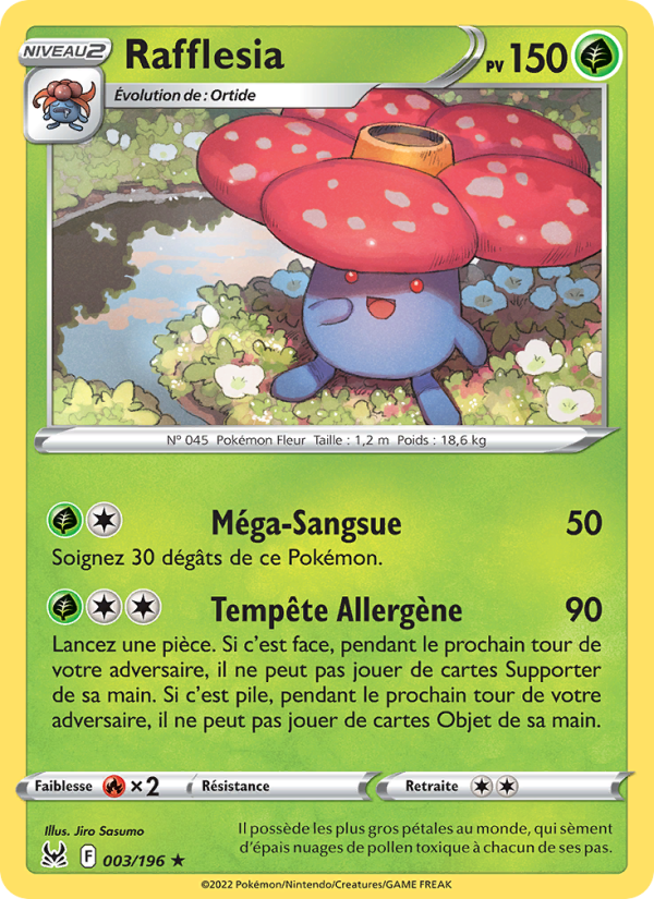 Rafflesia 003 — Origine Perdue (French Pokémon TCG card)