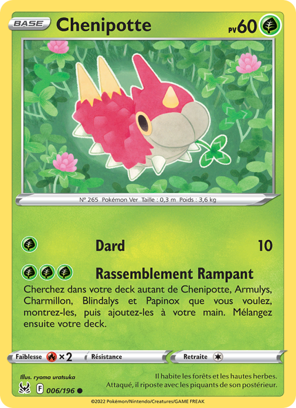 Chenipotte 006 — Origine Perdue (French Pokémon TCG card)