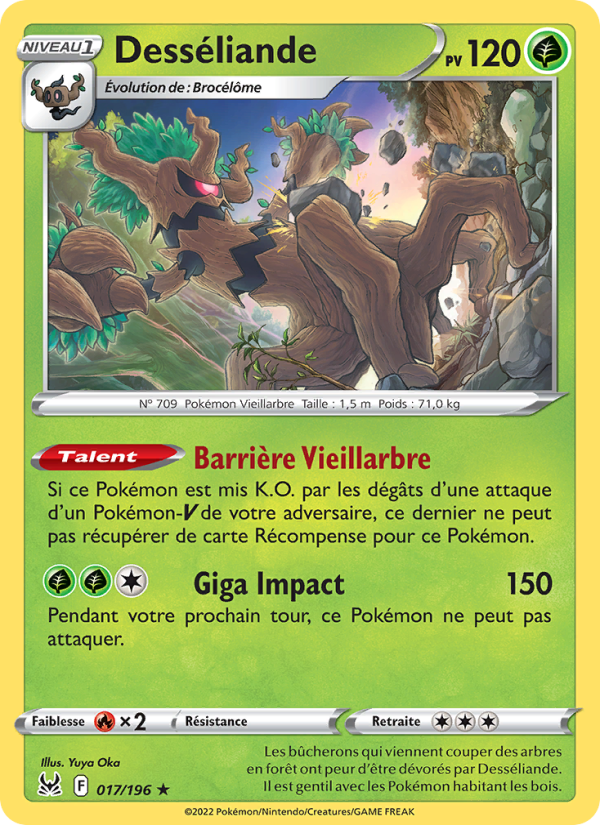 Desséliande 017 — Origine Perdue (French Pokémon TCG card)