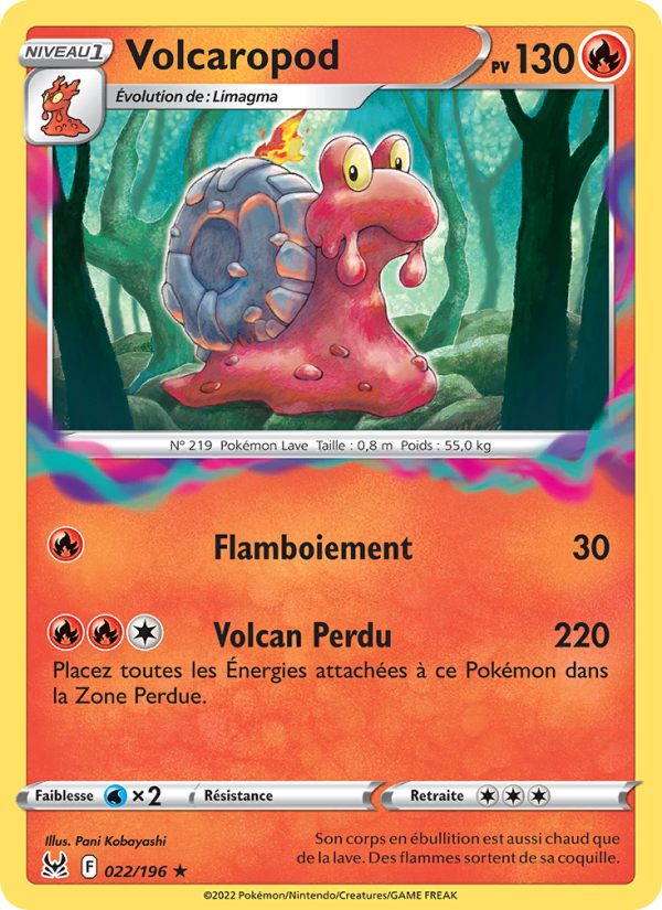 Volcaropod 022 — Origine Perdue (French Pokémon TCG card)