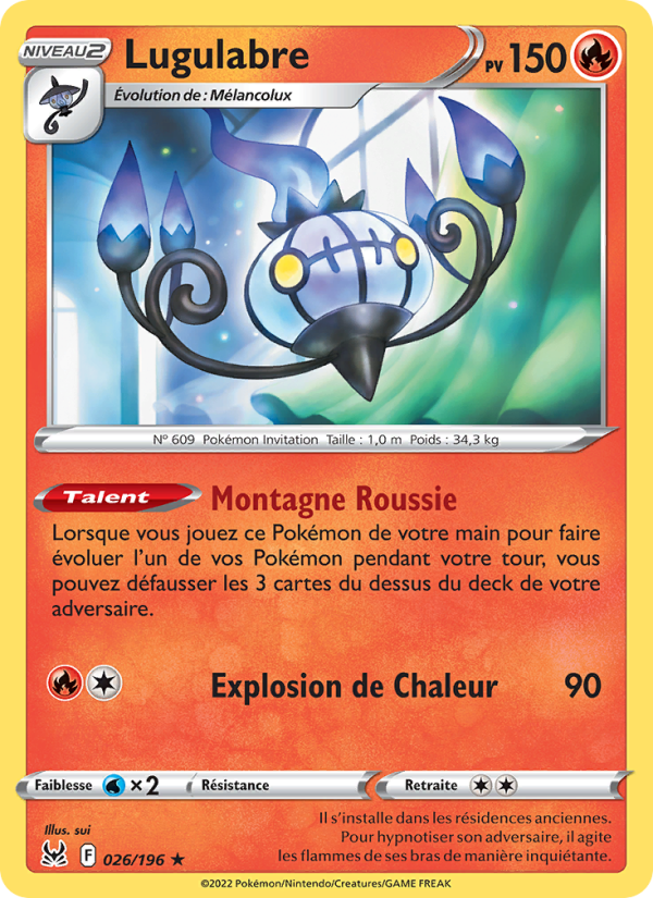 Lugulabre 026 — Origine Perdue (French Pokémon TCG card)