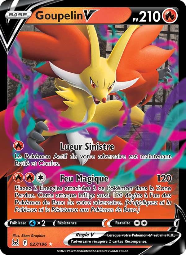 Goupelin V 027 — Origine Perdue (French Pokémon TCG card)