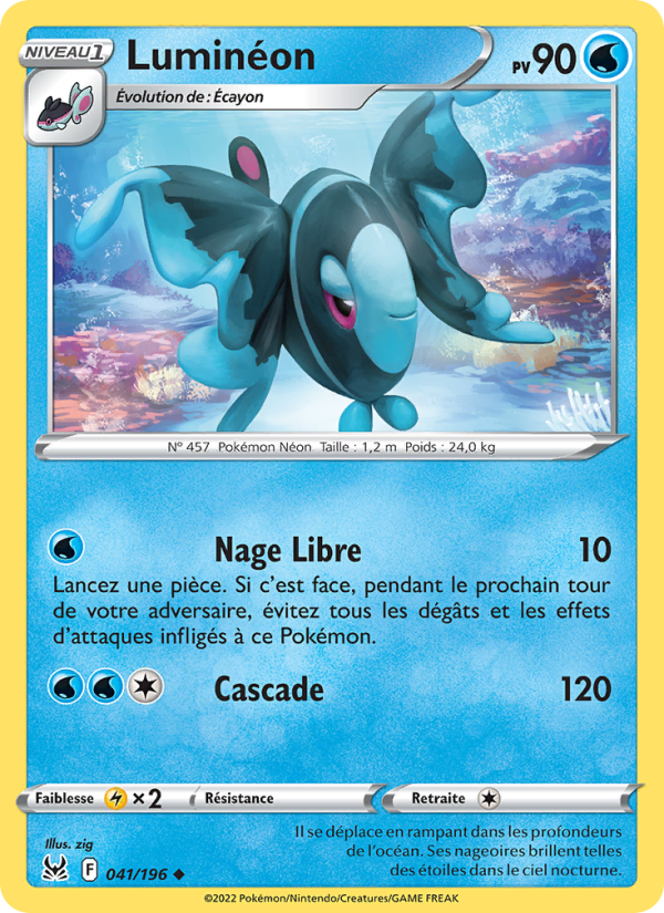 Luminéon 041 — Origine Perdue (French Pokémon TCG card)