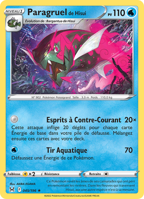 Paragruel de Hisui 045 — Origine Perdue (French Pokémon TCG card)