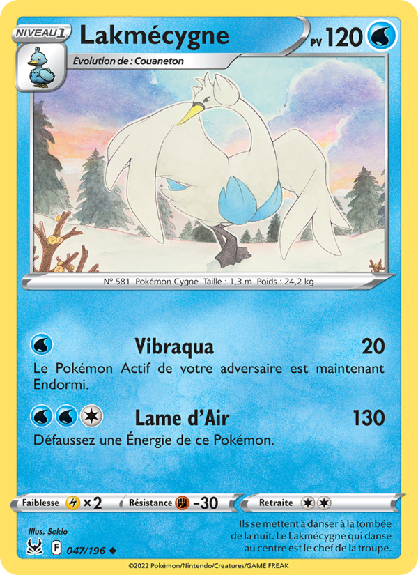 Lakmécygne 047 — Origine Perdue (French Pokémon TCG card)