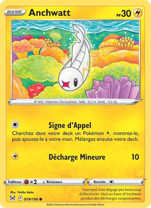 Anchwatt 059 — Origine Perdue (French Pokémon TCG card)