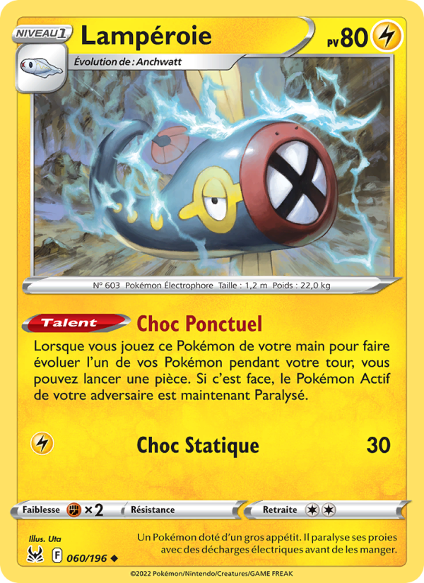 Lampéroie 060 — Origine Perdue (French Pokémon TCG card)