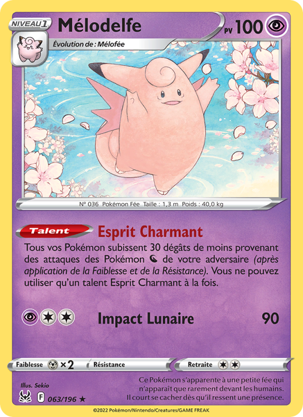 Mélodelfe 063 — Origine Perdue (French Pokémon TCG card)