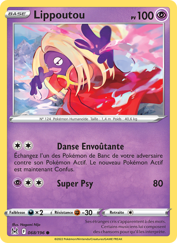 Lippoutou 068 — Origine Perdue (French Pokémon TCG card)