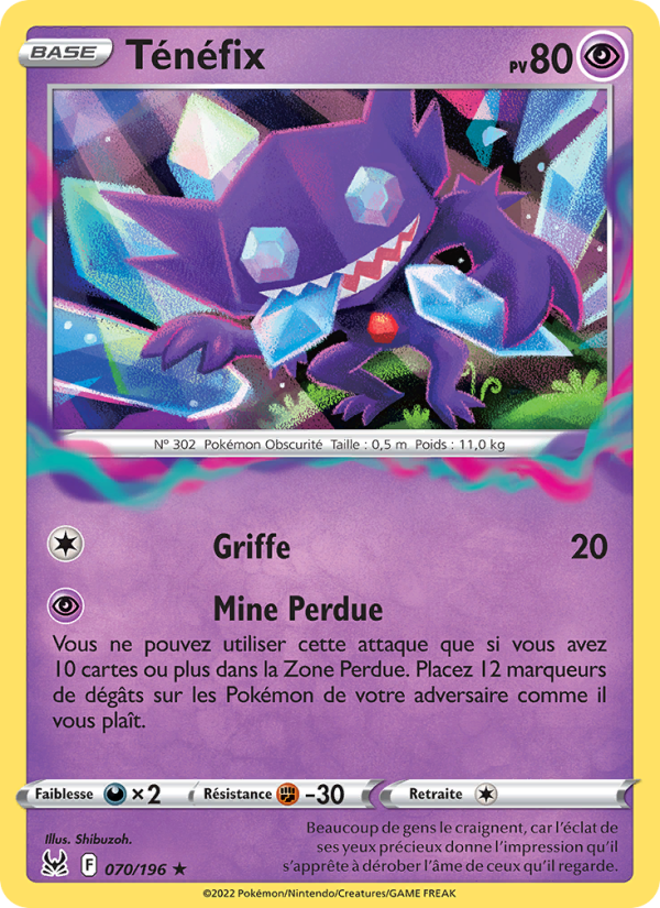 Ténéfix 070 — Origine Perdue (French Pokémon TCG card)