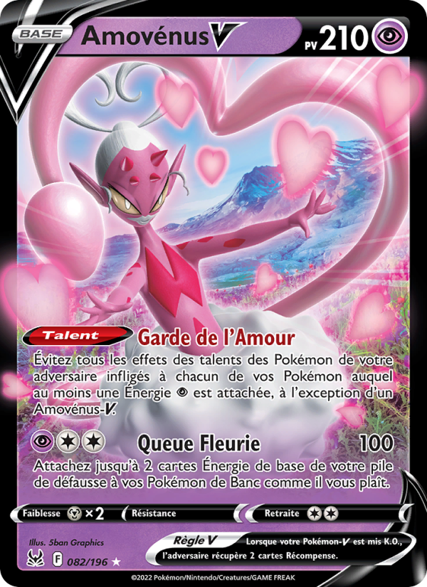 Amovénus V 082 — Origine Perdue (French Pokémon TCG card)