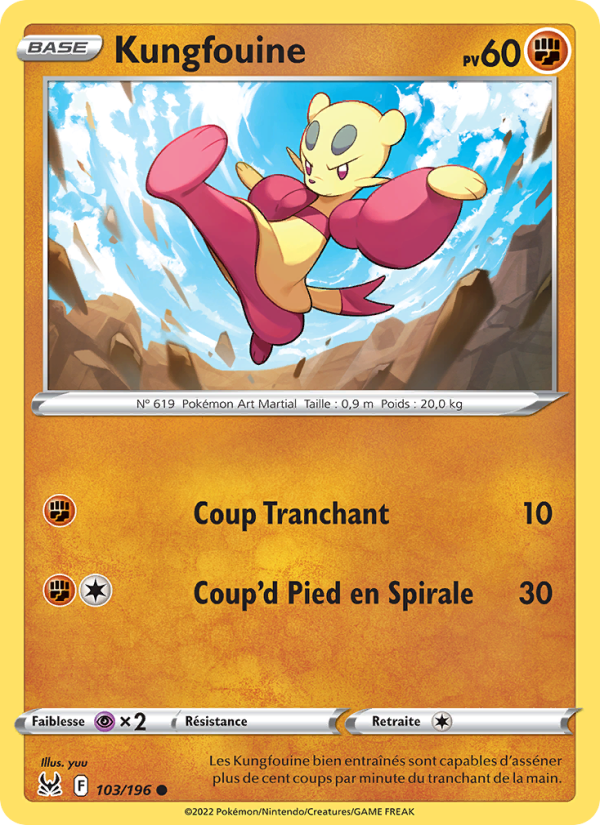 Kungfouine 103 — Origine Perdue (French Pokémon TCG card)