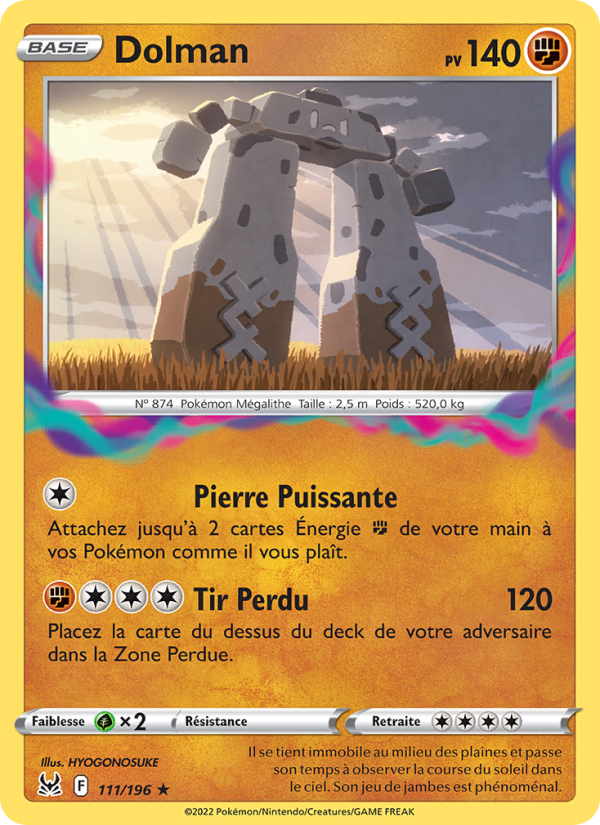 Dolman 111 — Origine Perdue (French Pokémon TCG card)