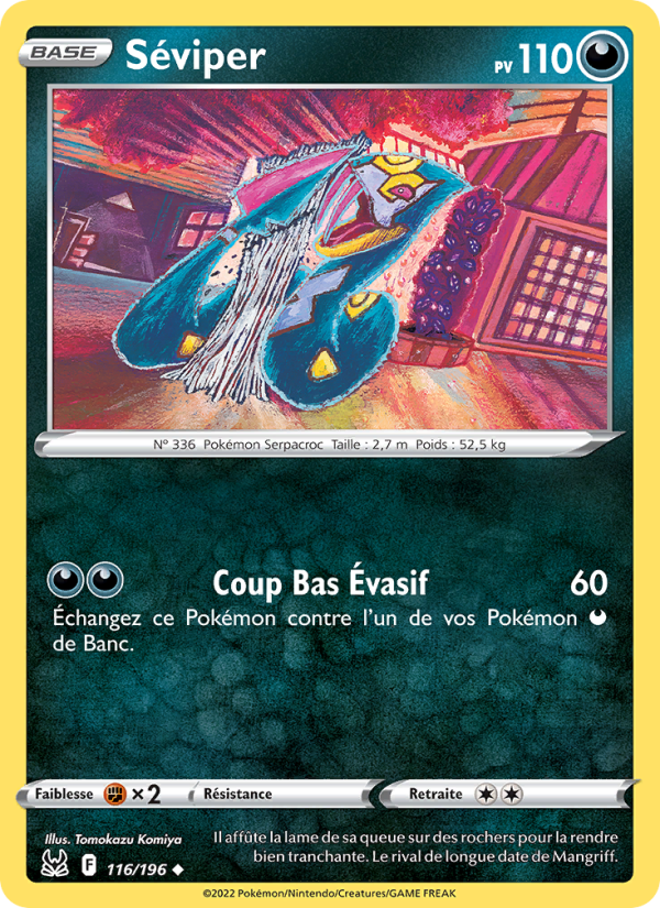 Séviper 116 — Origine Perdue (French Pokémon TCG card)