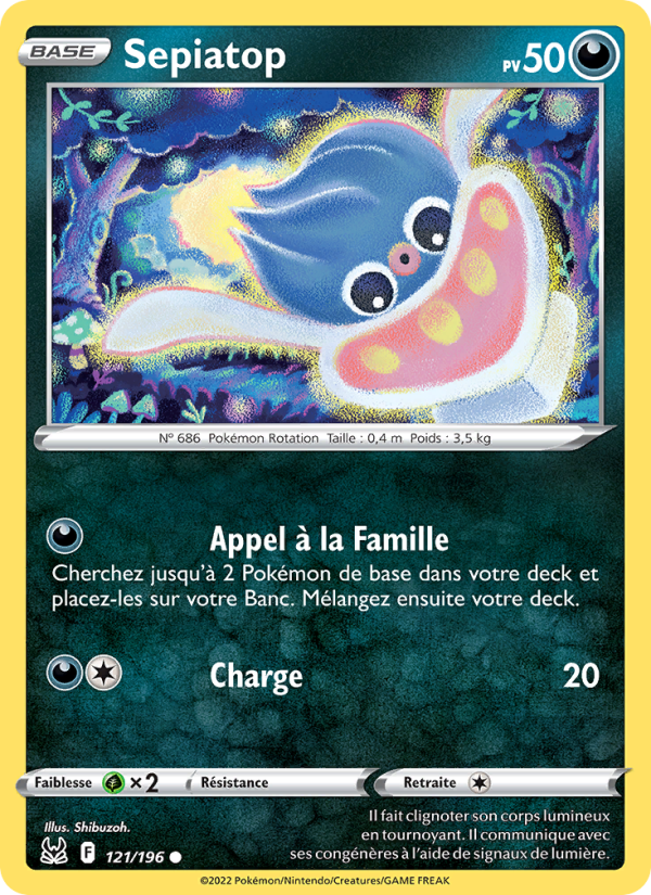 Sepiatop 121 — Origine Perdue (French Pokémon TCG card)