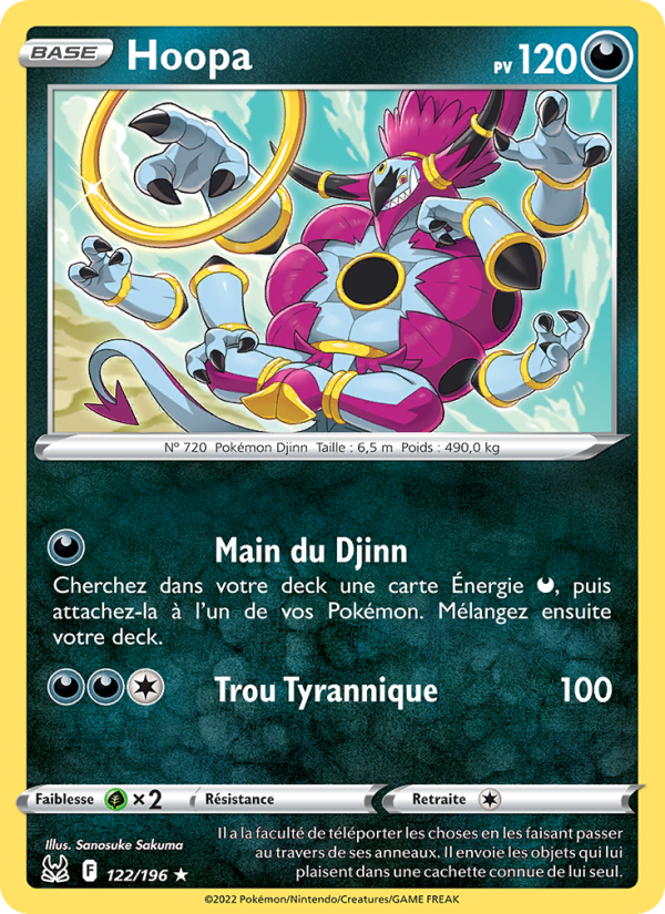 Hoopa 122 — Origine Perdue (French Pokémon TCG card)