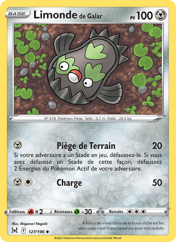 Limonde de Galar 127 — Origine Perdue (French Pokémon TCG card)