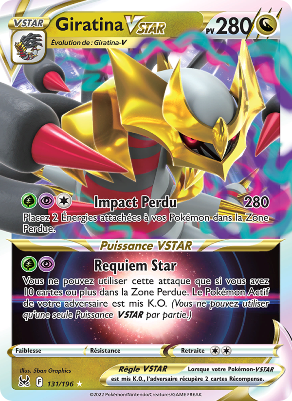 Giratina VSTAR 131 — Origine Perdue (French Pokémon TCG card)