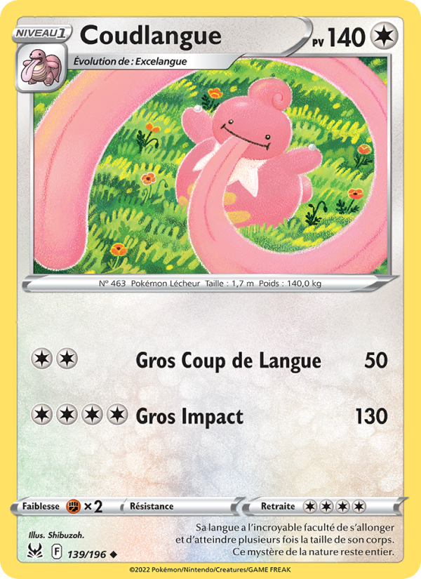 Coudlangue 139 — Origine Perdue (French Pokémon TCG card)