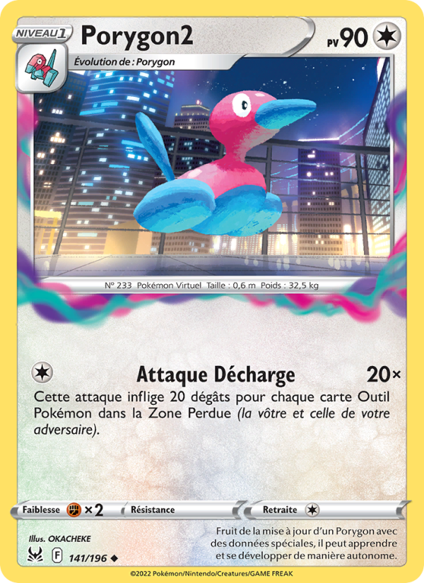 Porygon2 141 — Origine Perdue (French Pokémon TCG card)