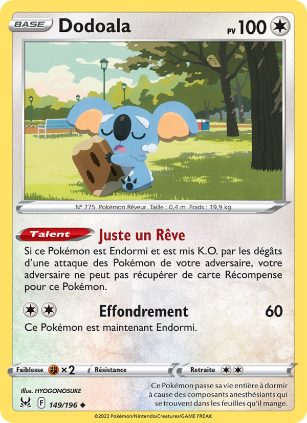 Dodoala 149 — Origine Perdue (French Pokémon TCG card)