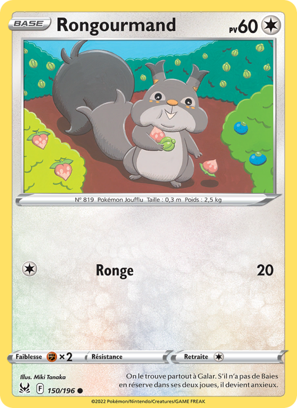 Rongourmand 150 — Origine Perdue (French Pokémon TCG card)