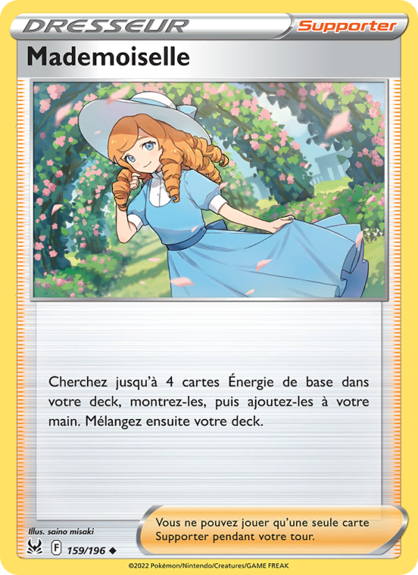 Mademoiselle 159 — Origine Perdue (French Pokémon TCG card)