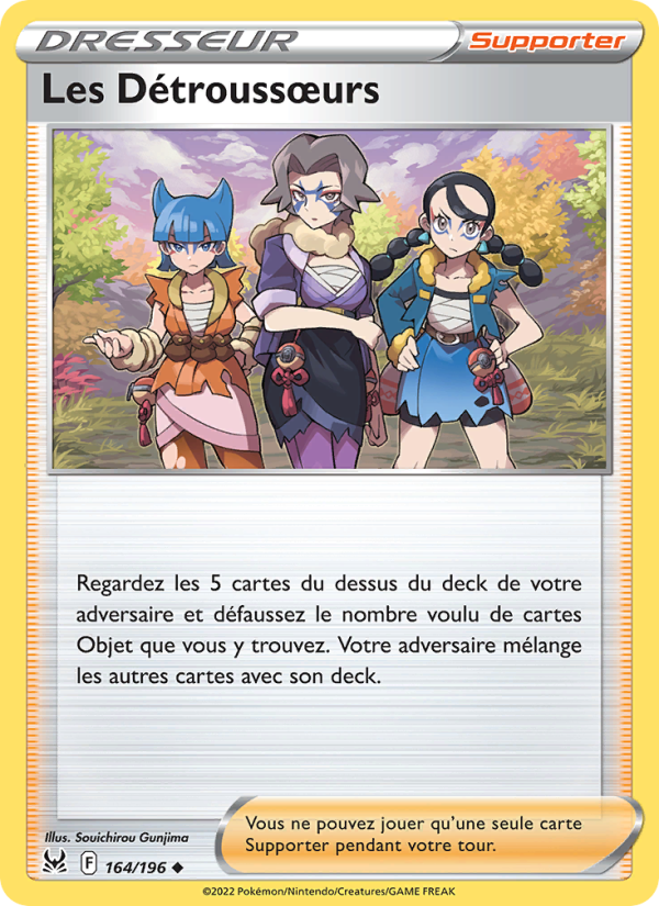 Les Détroussœurs 164 — Origine Perdue (French Pokémon TCG card)