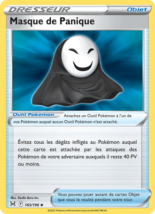 Masque de Panique 165 — Origine Perdue (French Pokémon TCG card)