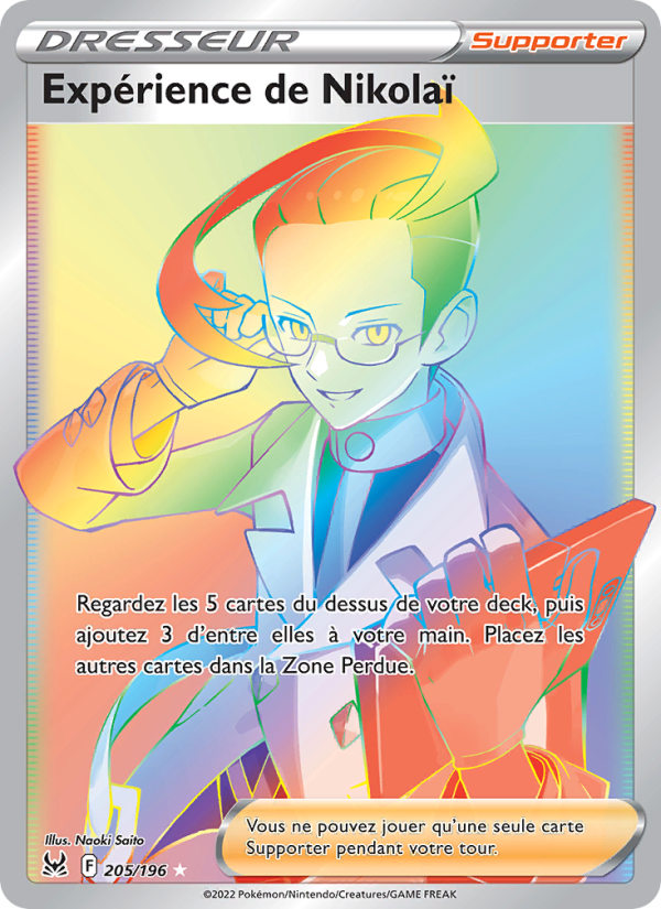 Expérience de Nikolaï 205 — Origine Perdue (French Pokémon TCG card)