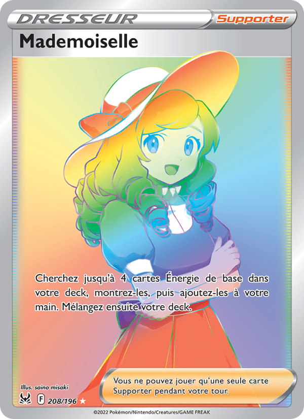 Mademoiselle 208 — Origine Perdue (French Pokémon TCG card)