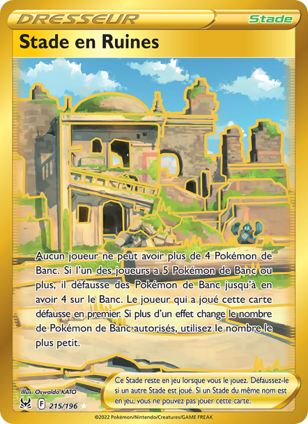 Stade en Ruines 215 — Origine Perdue (French Pokémon TCG card)
