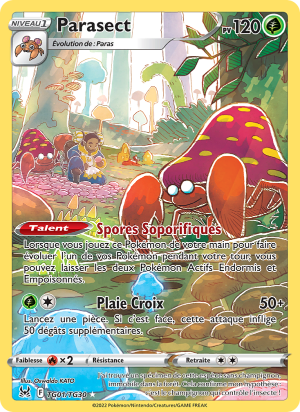 Parasect TG01 — Origine Perdue (French Pokémon TCG card)