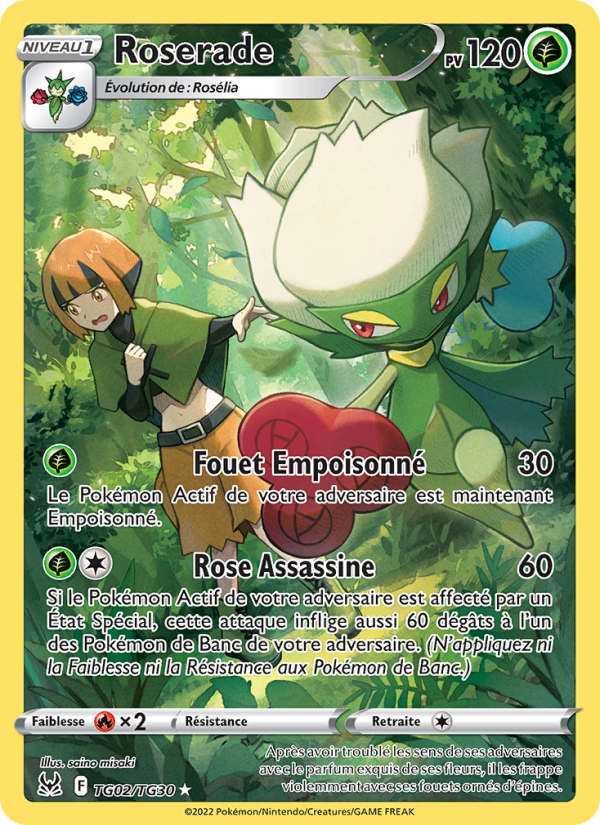 Roserade TG02 — Origine Perdue (French Pokémon TCG card)