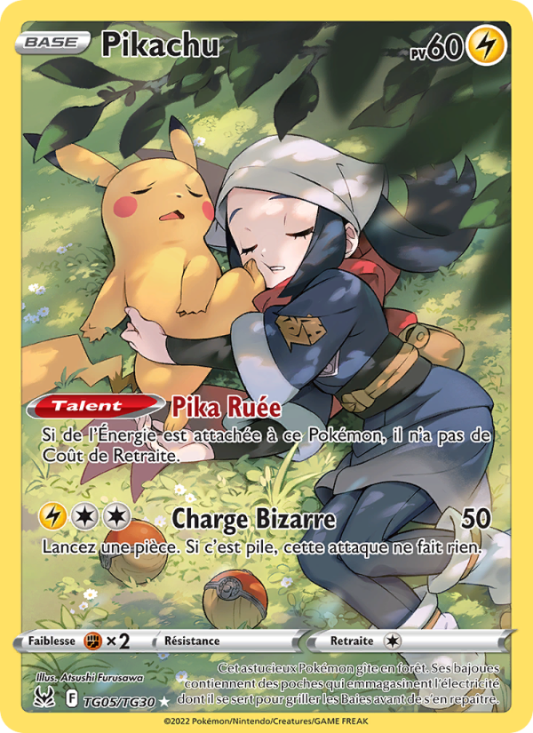 Pikachu TG05 — Origine Perdue (French Pokémon TCG card)