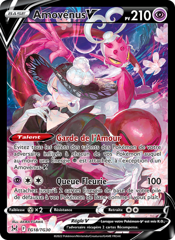 Amovénus V TG18 — Origine Perdue (French Pokémon TCG card)