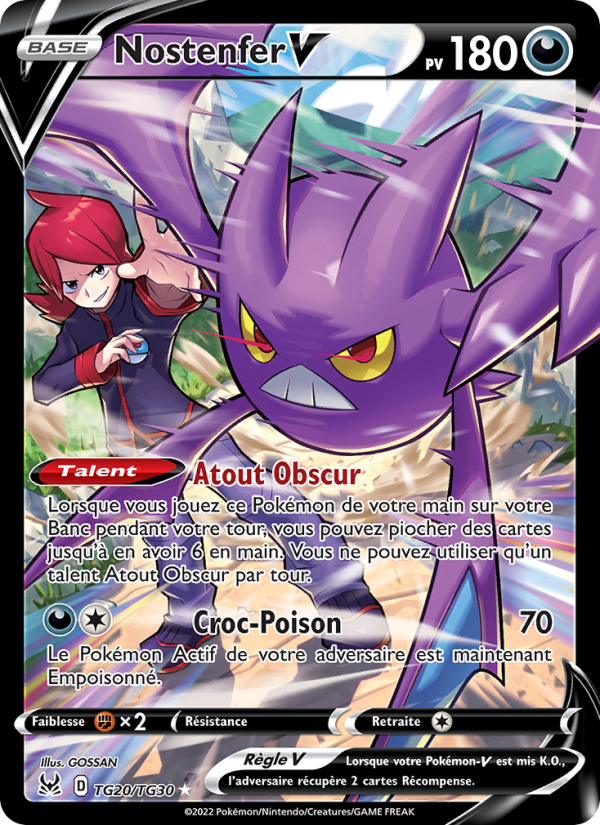 Nostenfer V TG20 — Origine Perdue (French Pokémon TCG card)