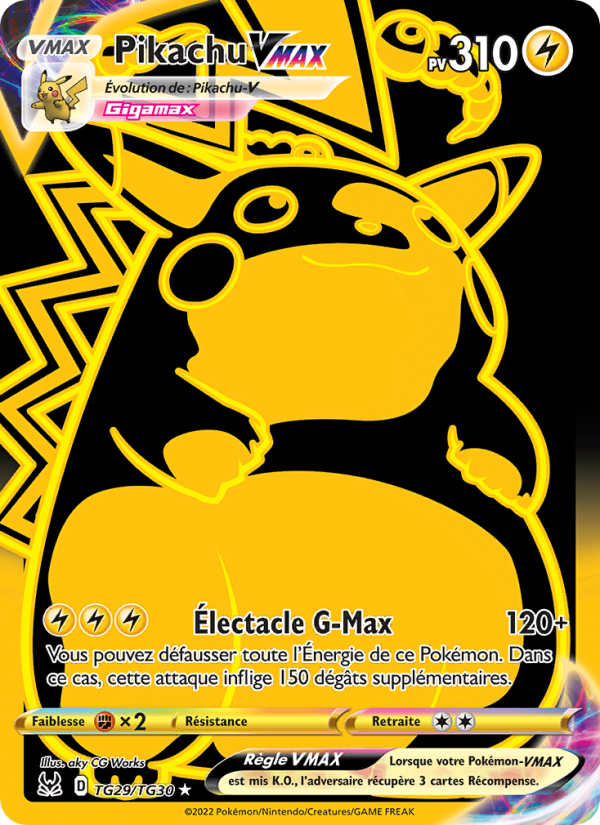 Pikachu VMAX TG29 — Origine Perdue (French Pokémon TCG card)