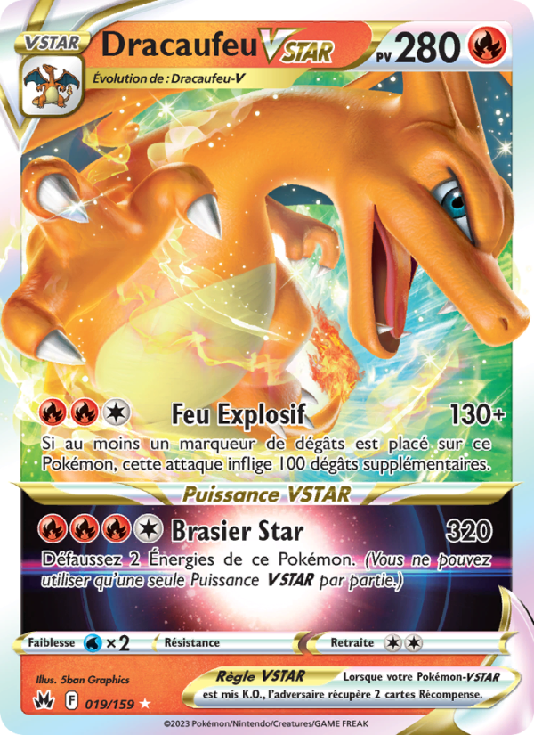 Dracaufeu VSTAR 019 — Zénith Suprême (French Pokémon TCG card)