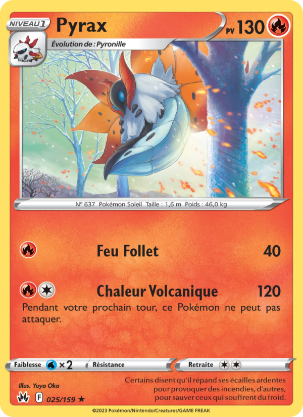 Pyrax 025 — Zénith Suprême (French Pokémon TCG card)