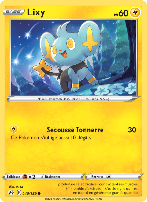 Lixy 040 — Zénith Suprême (French Pokémon TCG card)
